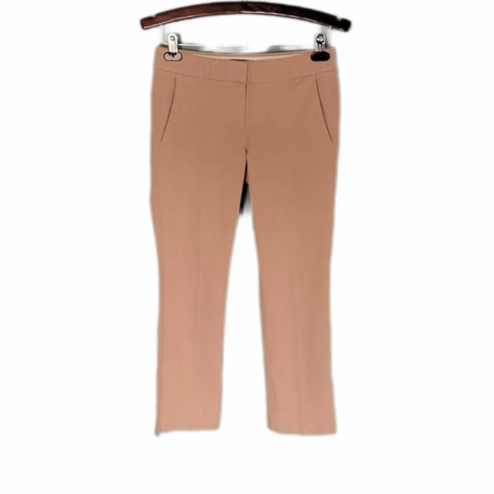 J. Crew Khaki Flat Front Cropped Chino